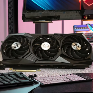 การ์ดจอ GeForce <span class=keywords><strong>RTX</strong></span> <span class=keywords><strong>3060Ti</strong></span> Metal มือสอง 8GB GDDR6 สำหรับคอมพิวเตอร์ตั้งโต๊ะ พัดลมระบายความร้อน 3070 การ์ดจอ Shadow Ride GeForce RT - Product Image 1