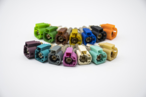 Falra conector de carro fêmea 4 pinos, bege, código j hsd, para lvds - Product Image 5