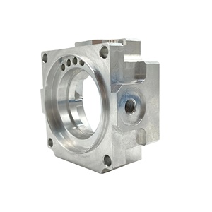 Customized aluminum bracket flange bearing CNC turning machining mechanical parts