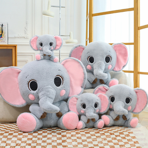 畅销便携式超软毛绒大象玩具音乐灯呼吸运动音响机，适合依偎生日PP - Product Image 2