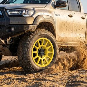 ล้อแม็กซ์ SRD สีเหลืองเงา สำหรับออฟโรด ขนาด 17x8.5 6x139.7 15-20 นิ้ว สำหรับรถยนต์ Toyota LC70 Hilux Isuzu D-MAX Nissan Patrol Mitsubishi - Product Image 3