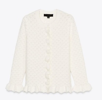 Pull en tricot de style nouveau, bord plissé, tissu coton/laine, mode Joker, marque personnalisée, automne, usage quotidien