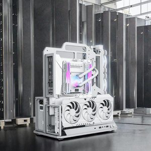 Socooler SOC-A Mid Tower ATX Gaming <span class=keywords><strong>Computer</strong></span> gehäuse <span class=keywords><strong>Mini</strong></span>-ITX-kompatible Aluminium legierung dreiseitig gehärtete Glasscheibe privat - Product Image 4
