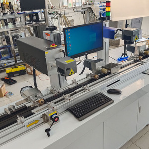 Tự động 50 Wát 60 Wát sợi Laser đánh dấu máy tự động lấy nét Kiểm tra nối tiếp số sản phẩm từ chối ID thẻ Laser Khắc Máy - Product Image 5