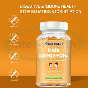 Vitaminas Veganas para Niños Ausreson OEM, Suplemento para la Salud Cerebral, Halal, Omega 3 6 9, Gomitas de Aceite de Pescado, Gomitas de DHA Omega 3 para Niños - Product Image 4