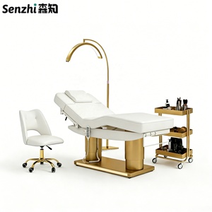 Lit <span class=keywords><strong>de</strong></span> beauté électrique <span class=keywords><strong>de</strong></span> luxe en acier inoxydable doré, <span class=keywords><strong>table</strong></span> <span class=keywords><strong>de</strong></span> <span class=keywords><strong>massage</strong></span> <span class=keywords><strong>extra</strong></span> <span class=keywords><strong>large</strong></span> à 4 moteurs, lit pour extensions <span class=keywords><strong>de</strong></span> cils - Product Image 6