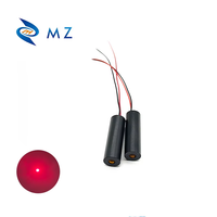 Nouveau module diode laser à point rouge visible de qualité industrielle, compact, D12mm, 635nm, 50mW, 3V, 5V, 12V, MZLASER, pour positionnement