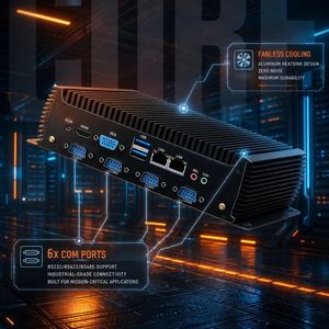 Mini PC industriel sans ventilateur, PC embarqué, processeur Intel <span class=keywords><strong>Core</strong></span> I3 <span class=keywords><strong>I5</strong></span> de 12e génération, double LAN, 6 ports COM, interface d'affichage HD, mini PC industriel - Product Image 4