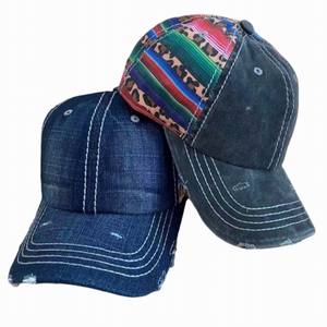 Casquette de baseball en denim unisexe avec impression de motifs amérindiens personnalisés pour femmes et hommes - Product Image 5