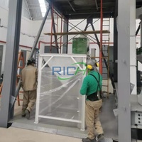 Machine à granulés d'élevage RICHI, ligne complète de granulés d'aliments pour animaux de 5 tonnes par heure