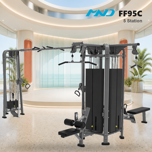 เครื่องออกกำลังกายแบบ Pin Loaded Selection <span class=keywords><strong>5</strong></span> Station รุ่น MND FF95C สำหรับศูนย์ออกกำลังกายเชิงพาณิชย์ ระดับมืออาชีพ - Product Image 1