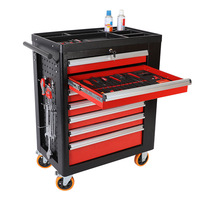 Chariot d'atelier en métal Sodor avec 7 tiroirs Chariot d'armoire à outils roulante mobile Boîte en métal CRS personnalisable OEM