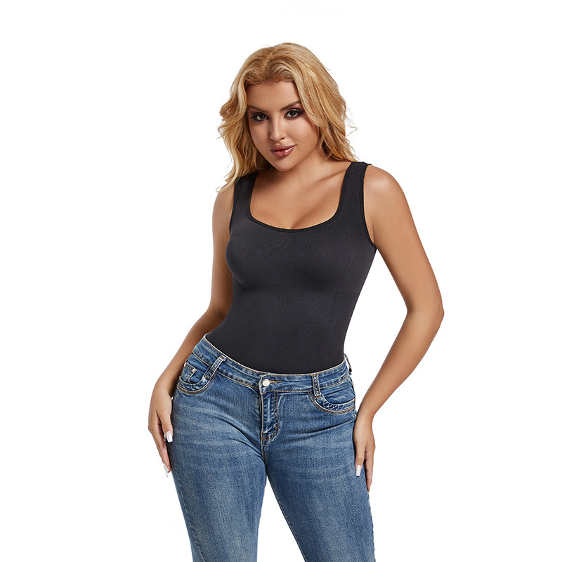 Open-Crotch Shapewear Bodysuit (Z689222): back view showing seat coverage and shaping construction