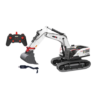 1594 Plastic Remote <b>Control</b> Excavator Electric 50m Range 1:14 Scale Engineering Vehicle Toy with Charger - Product Image 1