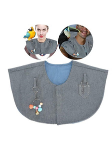Usmiletet Best Seller pappagallo in Denim Anti-graffio per la spalla di cacca di uccelli giocattoli cavigliera per pappagallo di Cockatiel medio - Product Image 6