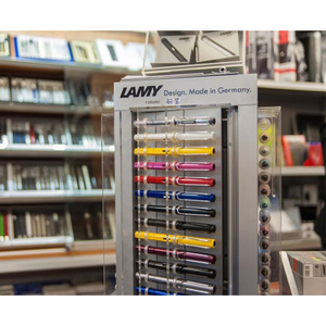 Văn Phòng Phẩm Cửa Hàng Tùy Chỉnh 4-Bên Truy Cập Hàng Đầu Bóng Bút Chủ Trường Hợp Bút Chì Hiển Thị Đứng Xoay Acrylic Bút Hiển Thị Đứng - Product Image 3