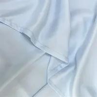 Draps de lit de luxe 100% bambou, couleur unie, drap plat rafraîchissant pour l'été, tailles simple/double/king/queen