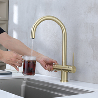 Robinet d'eau bouillante instantanée 3 en 1 Robinet 3 en 1 Robinet d'eau chaude et froide normale pour évier de cuisine