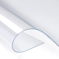 Napperons en PVC résistant à la chaleur Tapis de table en plastique souple avec film PVC super transparent