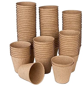 Pots à noix pour réfrigérateur, plateau d'semis <span class=keywords><strong>de</strong></span> jardin 100% écologique biodégradables, 102 paquets avec étiquette pour plantes - Product Image 1