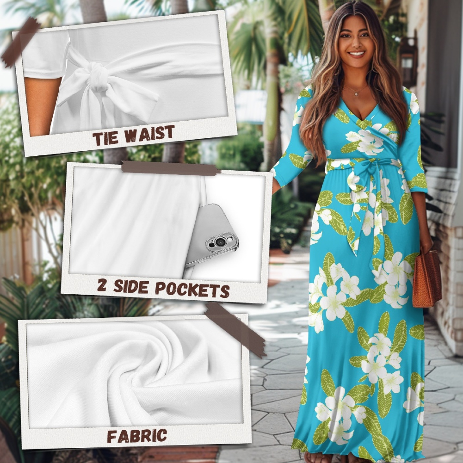 Shop Our Customized Hawaii Lei Pua Melia Waist Strap Dress