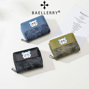 กระเป๋าสตางค์ผู้หญิงลายการ์ตูนหมี Baelerry ทำจากหนัง PU ขนาดเล็กกะทัดรัด พร้อมช่องใส่บัตร สำหรับใช้ในชีวิตประจำวัน - Product Image 4