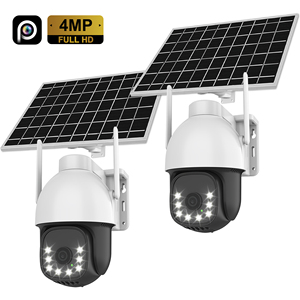 <span class=keywords><strong>Caméra</strong></span> PTZ solaire 6MP IP66 avec détection IA, réseau 4G LTE, batterie 16000 mAh, vision nocturne sans fil extérieure, suivi à distance, carte mémoire - Product Image 1