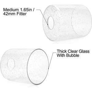 Abat-jour en verre cylindrique personnalisé à la demande de remplacement de tube moderne ensemencé pour la décoration intérieure de la maison quantité minimale de commande 1 - Product Image 5