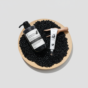[SOY LAB] Shampoing Nourrissant Bio Végan aux Haricots Noirs pour le Soin du Cuir Chevelu 500ml, Duo Rafraîchissant à l'Ampoule de Miel pour Usage Quotidien - Product Image 2