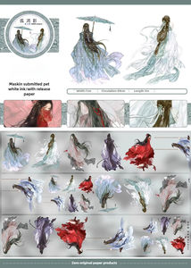 Jiangnan เทปกาวกันน้ำ, เทปกาวพิมพ์ลายใบไม้1ม้วนเทปกาวกันน้ำ - Product Image 2