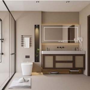 Factory Customized Wholesale Hotel Home <b>Wall</b> <b>Mounted</b> Bathroom <b>Cabinets</b> Dressing Tables and Mirror <b>Cabinets</b> - Product Image 4