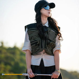 Gilet <span class=keywords><strong>de</strong></span> <span class=keywords><strong>pêche</strong></span> à la mouche multi-poches détachable, léger, durable, en nylon, portable, pour hommes et femmes, Mydays - Product Image 2