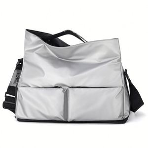 Sac de voyage unisexe tout-en-un en PU avec fermeture éclair, imperméable, grande capacité, compartiment sec/humide, idéal pour la gym, les affaires et l'entraînement - Product Image 3