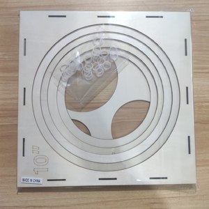 Boîte en <span class=keywords><strong>bois</strong></span> pour mesurer la taille des ballons, règle pliable DIY - Product Image 6