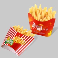 Caja de Cartón Blanca Biodegradable Personalizada para Comida Rápida para Llevar, Caja para Pollo Frito para Entrega a Domicilio