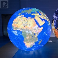 Globo Terráqueo Inflable con Luz LED de 3m para Exhibición en Museos, Globo Terráqueo Inflable Iluminado con Impresión Personalizada
