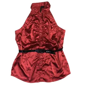 Phụ Nữ Vest Giá Rẻ Phụ Nữ Mùa Xuân Mùa Thu Ghi Lê Không Tay Áo Khoác Áo Trang Phục Cổ Veste Femme Chalecos Mujer Vest Với Vành Đai