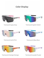 Lunettes de soleil sportives rose pastel avec logo personnalisé, lunettes de cyclisme rose, lunettes de sport anti-vent pour la course à pied, le baseball et la randonnée