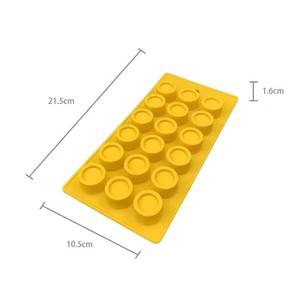 18-Cavity Modern Round Silicone Custom Chocolate Baking <b>Mold</b> with Hanging Hole for <b>Cake</b> Tools - Product Image 4