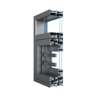 Fenêtre moderne personnalisée en alliage d'aluminium pour villas insonorisée à battant latéral étroit balançoire pont cassé balcon étanchéité pour la maison