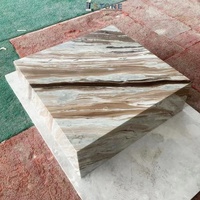 High-End Circular Marble Tea Table Moderne Wohn möbel Cave Stone Style für Wohnzimmer High-Artistic Sense for Homes tay