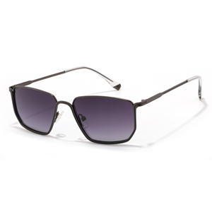 Rectangle Full Rim <b>Sunglasses</b> Rose Gold <b>Frame</b> Brown Lenses Unisex Adult UV400 Sun Protection - Product Image 5