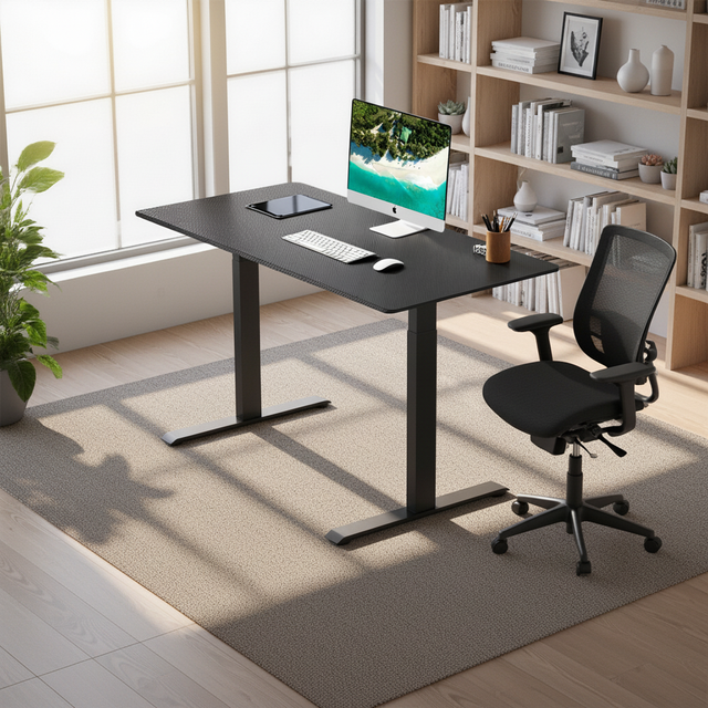 Home Office Dual Motor Electric Height Adjustable Standing Desk Ergonomic Desk Frame for Home Office Computer Workstation
