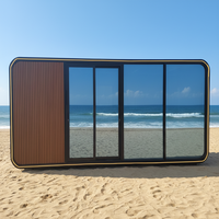Maison-capsule Apple multifonctionnelle de 5,8 mètres, entièrement décorée, design moderne, conteneur, villa d'activités étanche, certifiée CE