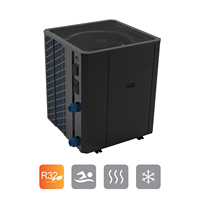 Pompa Panas Kolam Renang Inverter Komersial R32 Top Discharge untuk Hotel dan Resor