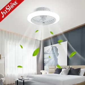 1stshine led ceiling fan 6 speed remote control high quality silent 3 color led lighting ceiling fan