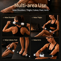 Masseur électrique à rouleaux pour les tissus profonds du corps avec base mains libres pour la relaxation musculaire, rechargeable, massage par roulement