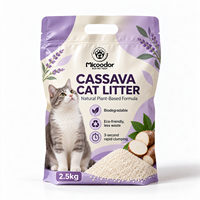 Nouvelle litière pour chat en manioc et tofu en vrac pour animaux de compagnie, entrepôt UE 2026