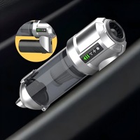 Tragbarer Auto-Staubsauger Kabelloser Handstaubsauger mit Starker Saugkraft 2-in-1 Blas- und Saugfunktion Mini Kabelloser Staubsauger für Auto