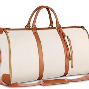 Sac de voyage grande capacité 56-75L, pliable, imperméable, sac à bandoulière, couleur unie, rose, marron, blanc, noir, rouge rose - Product Image 5